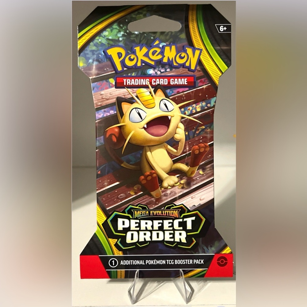 Pokémon TCG: Mega Evolution Perfect Order - MEOWTH Print - 1 TCG Booster Pack